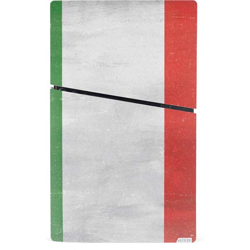 Italy Flag Distressed PS5 Slim Digital Edition Console Skin